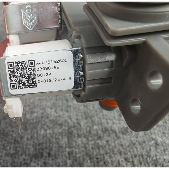 4-Way Water Inlet Valve Assembly Model AJU75152602 Gray & White DC12V - Picture 2 of 6